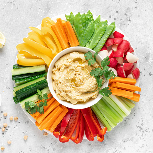 Rau củ quả chấm Sốt đậu trắng