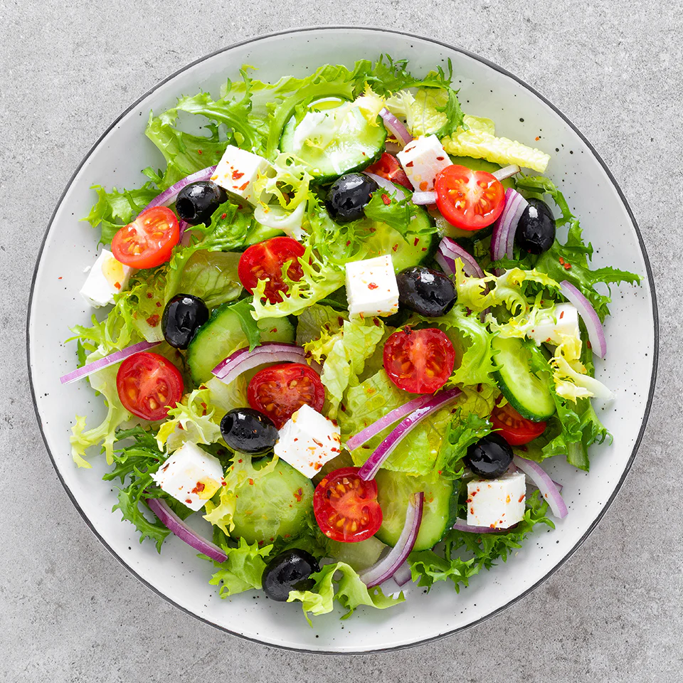 Salad Hy Lạp Với Chanh